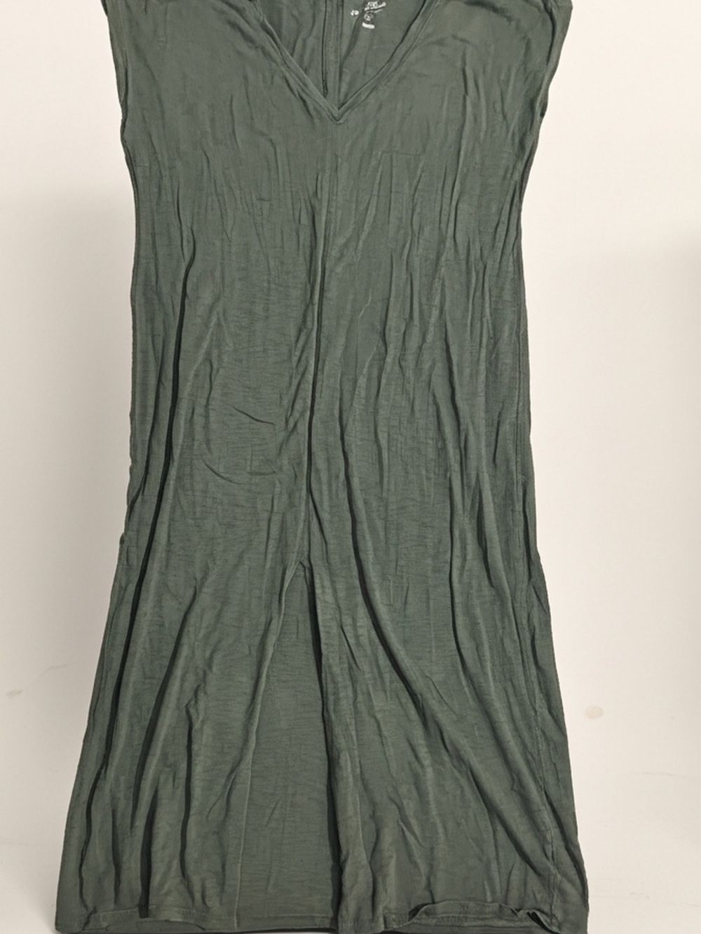 Universal Thread V-Neck Sleeveless Maxi Tunic in Olive